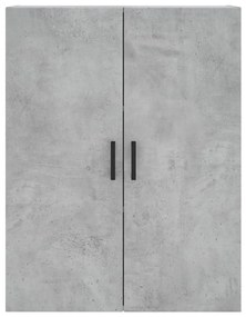 Armários de parede 2 pcs 69,5x34x90 cm cinzento cimento