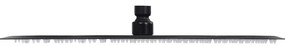 Cabeça de chuveiro redonda 40 cm aço inoxidável preto