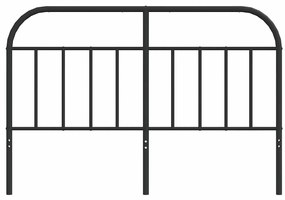 Cabeceira de cama 150 cm metal preto