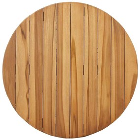 Mesa Bistro de Jardim Ø70x75 cm Madeira Sólida de Teca