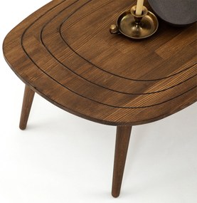 Mesa de Café Sweet - Cor Nogueira - 115x38x50 cm
