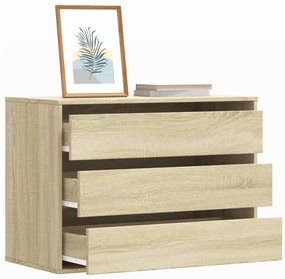 vidaXL Cómoda 80x41x58 cm derivados de madeira carvalho sonoma