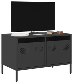 Móvel de TV 68x39x43,5 cm aço laminado a frio preto