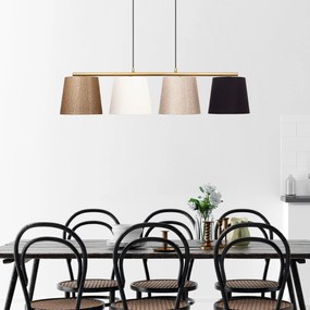 Chandelier Varlik – Dourado Brilhante – 148 x 25 cm