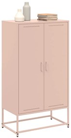 Aparador alto 68,5x38,5x123,5 cm aço rosa