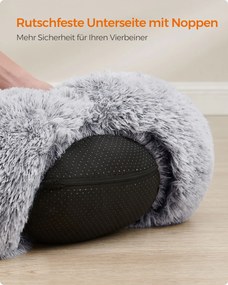 Cama de animais estimação 40 x 15 cm (Ø x H) fofa e lavável cinzento ombré