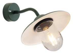 Candeeiro de Parede Exterior Verde Escuro IP44 - Munich Industrial