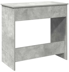 Secretária 80x40x75 cm contraplacado cinzento cimento