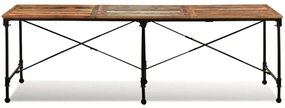 Mesa de jantar madeira reciclada maciça 240 cm