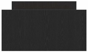 Cama vidaXL sem Colchão Carvalho Preto 90x190 cm Madeira de Engenharia