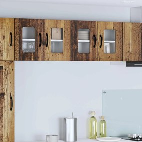 vidaXL Armário de Cozinha Kalmar 2 pcs Madeira antiga 60 x 31 x 40 cm