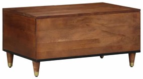 Mesa de Centro 80x50x40 cm Madeira Sólida de Mangueira
