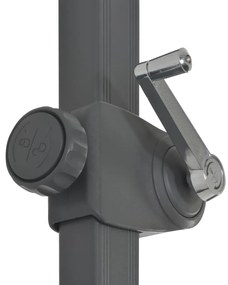Guarda-sol cantilever c/ poste alumínio 300 cm cor areia