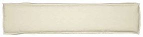 almofadas para palete para banco 2 pcs creme 180x40x8 cm tecido Oxford