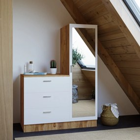 Armário Multiusos CC6 – Atlantic Pine White – Gaveta: 60x72x47 cm; Arm
