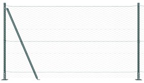 Cerca Hexagonal vidaXL Verde 1,2x50 m Aço