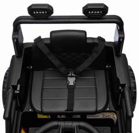 Jipe elétrico para crianças OFFROAD NEW, bateria de lítio, chassis alto, banco largo, suspensão nas rodas traseiras, controlo remoto de 2,4 GHz, leito