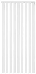 vidaXL Persianas verticais 150x250 cm tecido branco