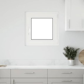 vidaXL Janela de porão "RISOR" 50x50 cm oscilobatente DIN direita antracite