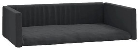 Cama/ninho para bagageira de carro 70x45 cm aspeto linho preto