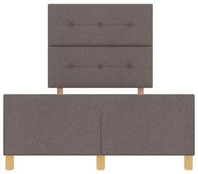 Cama vidaXL Taupe 120x200 cm Tecido
