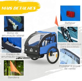 Reboque de Bicicleta – Modelo Rimini – 140x88x90 – Preto