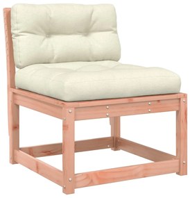 7 pcs conj. lounge jardim com almofadões madeira douglas maciça