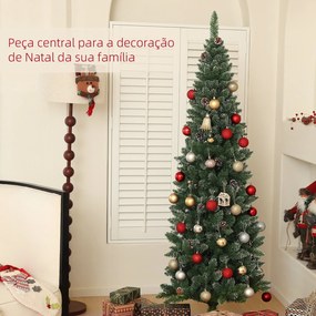 HOMCOM Árvore de Natal 180 cm Árvore de Natal Artificial com 618 Ramos