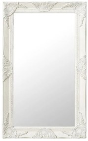 Espelho de parede estilo barroco 50x80 cm branco