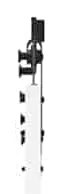 Porta Deslizante vidaXL com Conjunto de Ferragens Branca 78x232 cm Mad