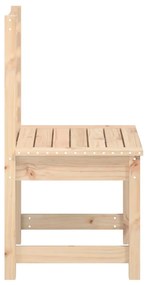 Cadeiras de jardim 2 pcs 50x48x91,5 cm pinho maciço