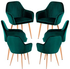 Pack 6 Cadeiras Chic - Verde