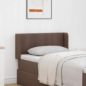 vidaXL Orelha de Cabeceira Castanho 40,5 x 40,5 x 4 cm PVC