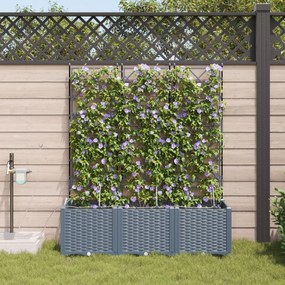 Plantadores de Jardim vidaXL com Sistema de Irrigação por Água 3 pcs C