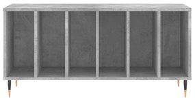 Armário p/ discos 100x38x48 cm deriv. madeira cinzento-cimento