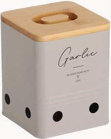 Recipiente de cozinha com tampa de bambu Garlic