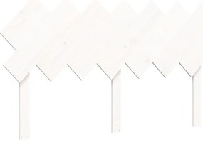 Cama sem colchão 140x200 cm madeira de pinho maciça branco