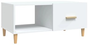 Mesa de centro 89,5x50x40 cm madeira processada branco