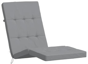 Almofadões p/ cadeira de terraço 2 pcs tecido oxford cinzento