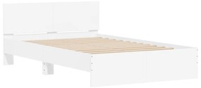 Estrutura de cama com cabeceira 120x200 cm branco