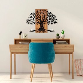 Acessório Decorativo de Parede Willow – Nogueira e Preto – 58 x 80 cm