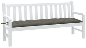 Almofadão banco jardim 180x50x7cm mesclado tecido cinza-escuro