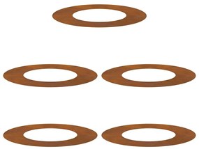 Plantadeira de Aço Corten Aço corten Médio Inserções Decorativas