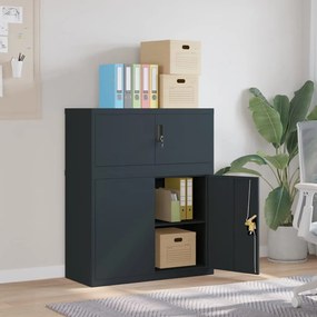 vidaXL Arquivador 90x40x110 cm aço antracite