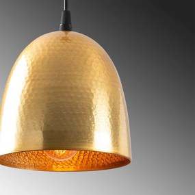 Candeeiro Suspenso Tattoo – Dourado – 16 x 16 cm