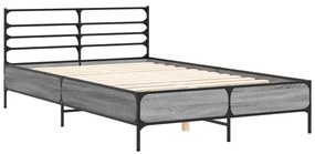 Estrutura de cama 120x190 cm derivados madeira/metal