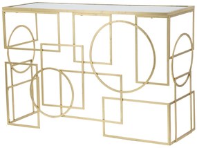 MESA CONSOLA MARIE 120X41X81 CM DOURADO