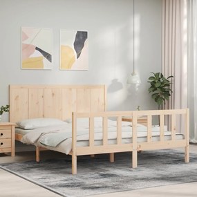 Cama sem colchão 160x200 cm madeira de pinho maciça