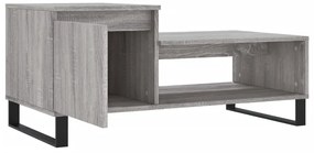 Mesa de centro 100x50x45 cm derivados madeira cinzento sonoma