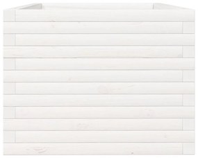 Vaso/floreira de jardim 90x60x45,5 cm pinho maciço branco